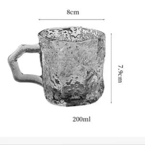 Mug en Verre Vintage Flintstone Ins – Durable et Éco-Responsable